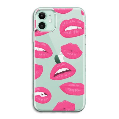Bite my lip: iPhone 11 Transparant Hoesje