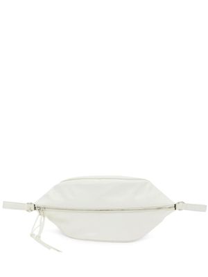 Jil Sander sac banane en cuir à logo embossé - Blanc