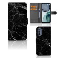 Motorola Moto G62 5G | Bookcase | Marmer Zwart - Origineel Cadeau Vader