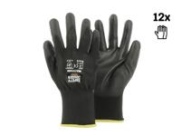 Safety Jogger Veiligheidshandschoenen met maximale beweeglijkheid | 12 Stuks | Zwart | Maat 8 - SW0700008