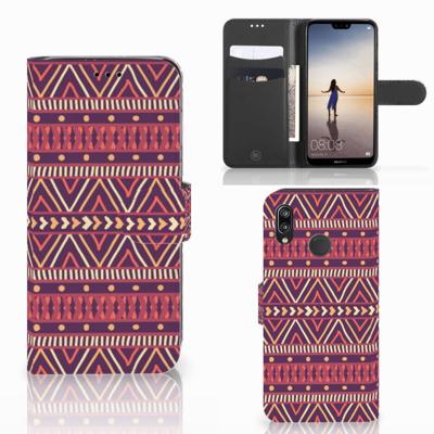 Huawei P20 Lite | Telefoon Hoesje | Aztec Paars