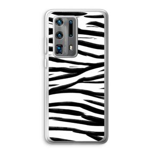 Zebra pattern: Huawei P40 Pro Plus Transparant Hoesje
