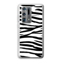 Zebra pattern: Huawei P40 Pro Plus Transparant Hoesje