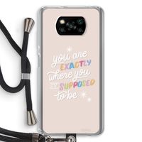 Right Place: Xiaomi Poco X3 Pro Transparant Hoesje met koord