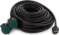 Rubber verlengkabel 20m 3G2.5 met 2 stopcontacten randaarde