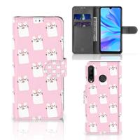 Huawei P30 Lite (2020) | Telefoonhoesje | Met pasjeshouder | Sleeping Cats