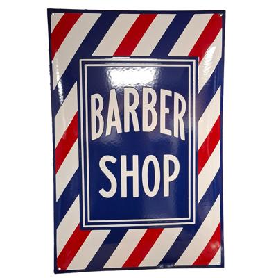 Barber Shop Emaille Bord - 60 x 40cm