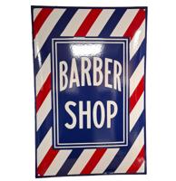 Barber Shop Emaille Bord - 60 x 40cm