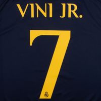 Vini Jr. 7 (Officiële Madrid Away Bedrukking 2023-2024) - thumbnail