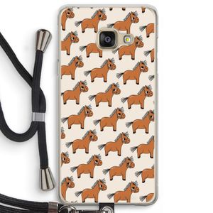 Pony: Samsung Galaxy A3 (2016) Transparant Hoesje met koord