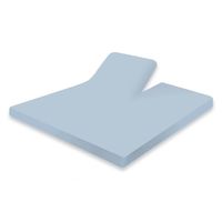 Elegance Splittopper Hoeslaken Jersey Katoen Stretch - licht blauw 180x200cm - thumbnail