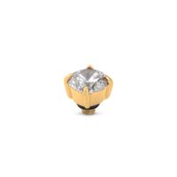 Melano Twisted Glint Steentje Crystal | Goud