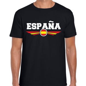 Spanje / Espana landen t-shirt zwart heren