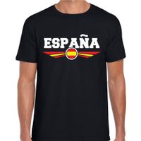 Spanje / Espana landen t-shirt zwart heren