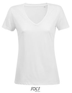 Sol’s L03098 Women´s Flowy V-Neck T-Shirt Motion