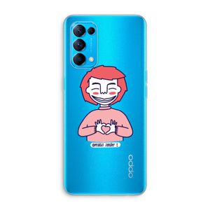 Hartje: Oppo Find X3 Lite Transparant Hoesje