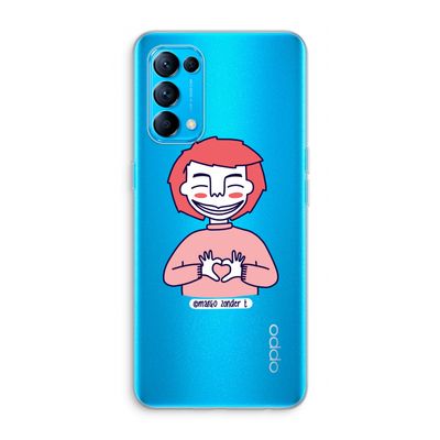 Hartje: Oppo Find X3 Lite Transparant Hoesje