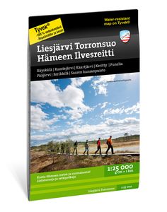 Wandelkaart Terrängkartor Liesjärvi Torronsuo Hämeen Ilvesreitti | Fin