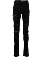 AMIRI jean Thrasher à ornements en cristal - Noir