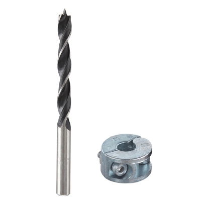 Wolfcraft Deuvelboor | Met centerpunt + D-stop | Ø10mm | 1 stuk - 2733000