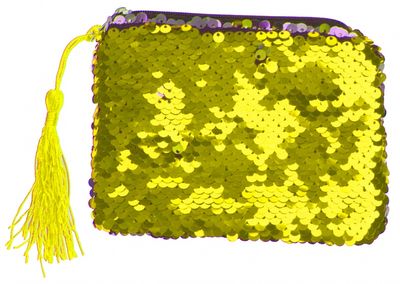 LG Imports portemonnee zeemeermin glitter 13 cm goud LG Imports portemonnee zeemeermin glitter 13 cm goud