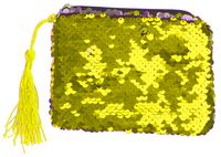 LG Imports portemonnee zeemeermin glitter 13 cm goud - thumbnail