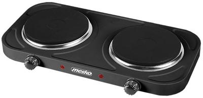 Mesko Home MS 6509 kookplaat Zwart Aanrecht Gesealde plaat 2 zone(s)