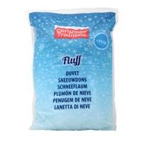 Kunstsneeuw/nepsneeuw - in zak - 225 gram - sneeuwdons - watten - wit - winterversiering Kunstsneeuw/nepsneeuw - in zak - 225 gram - sneeuwdons - watten - wit - winterversiering