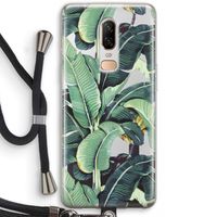 Bananenbladeren: OnePlus 6 Transparant Hoesje met koord