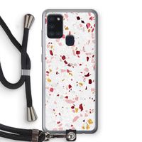 Terrazzo N°9: Samsung Galaxy A21s Transparant Hoesje met koord