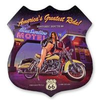 America's greatest ride wandplaat