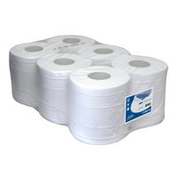 Midirol poetspapier cellulose 2-laags wit br 20cm (160mtr)