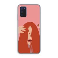 Woke up like this: Samsung Galaxy A03s Transparant Hoesje