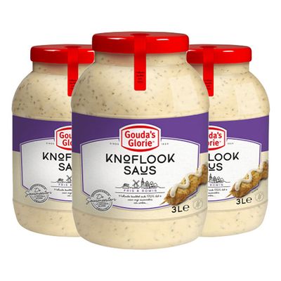 Gouda&apos;s Glorie - Knoflooksaus - 3x 3 ltr