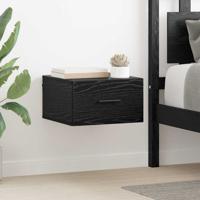 Nachtkastje 2 pcs Zwart eiken 35 x 35 x 20 cm Bewerkt hout Nachtkastje 2 pcs Zwart eiken 35 x 35 x 20 cm Bewerkt hout