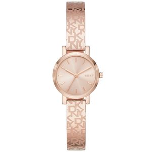 DKNY NY2884 Horloge Soho Bangle staal rosekleurig 24 mm