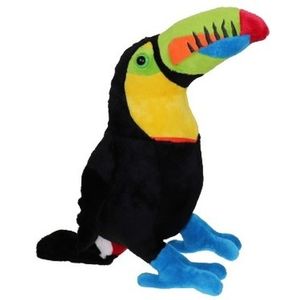 Pluche toekan vogel knuffel 37 cm