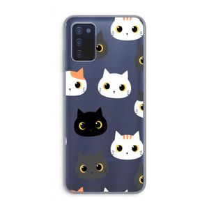 Katten: Samsung Galaxy A03s Transparant Hoesje