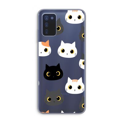 Katten: Samsung Galaxy A03s Transparant Hoesje