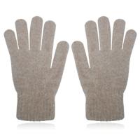 Zachte Dameshandschoenen - Khaki - Kasjmir-look in Small/Medium