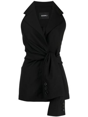 Goen.J blazer à design sans manches - Noir