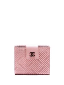 CHANEL Pre-Owned portefeuille Coco Mark à design pliant (2004) - Rose