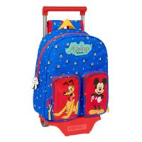 Schoolrugzak met Wielen Mickey Mouse Clubhouse Good day Blauw 28 x 34 x 10 cm