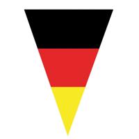 Duitsland landen thema feestvlaggetjes - 5 meter - kunststof - Duitse versiering
