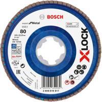 Bosch Accessoires Lamellenschijf X551 125mm G80 kunststof recht X-LOCK - 2608619817