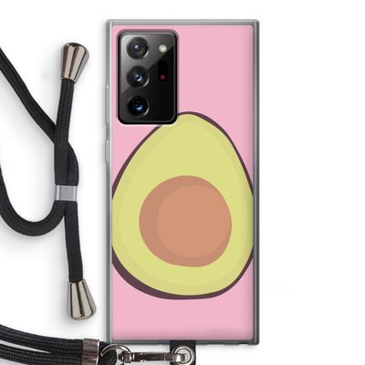 Avocado: Samsung Galaxy Note 20 Ultra / Note 20 Ultra 5G Transparant Hoesje met koord