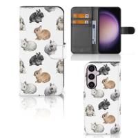 Telefoonhoesje | Met pasjeshouder | voor Samsung Galaxy S24 Plus Konijntjes