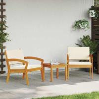 Bistroset 3 pcs Bruin 59,5 x 70,5 x 72,5 cm Polyester