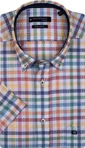 Giordano Heren Overhemd Multikleur Ruit Button Down Regular Fit