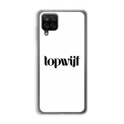 Topwijf Wit: Samsung Galaxy A12 Transparant Hoesje